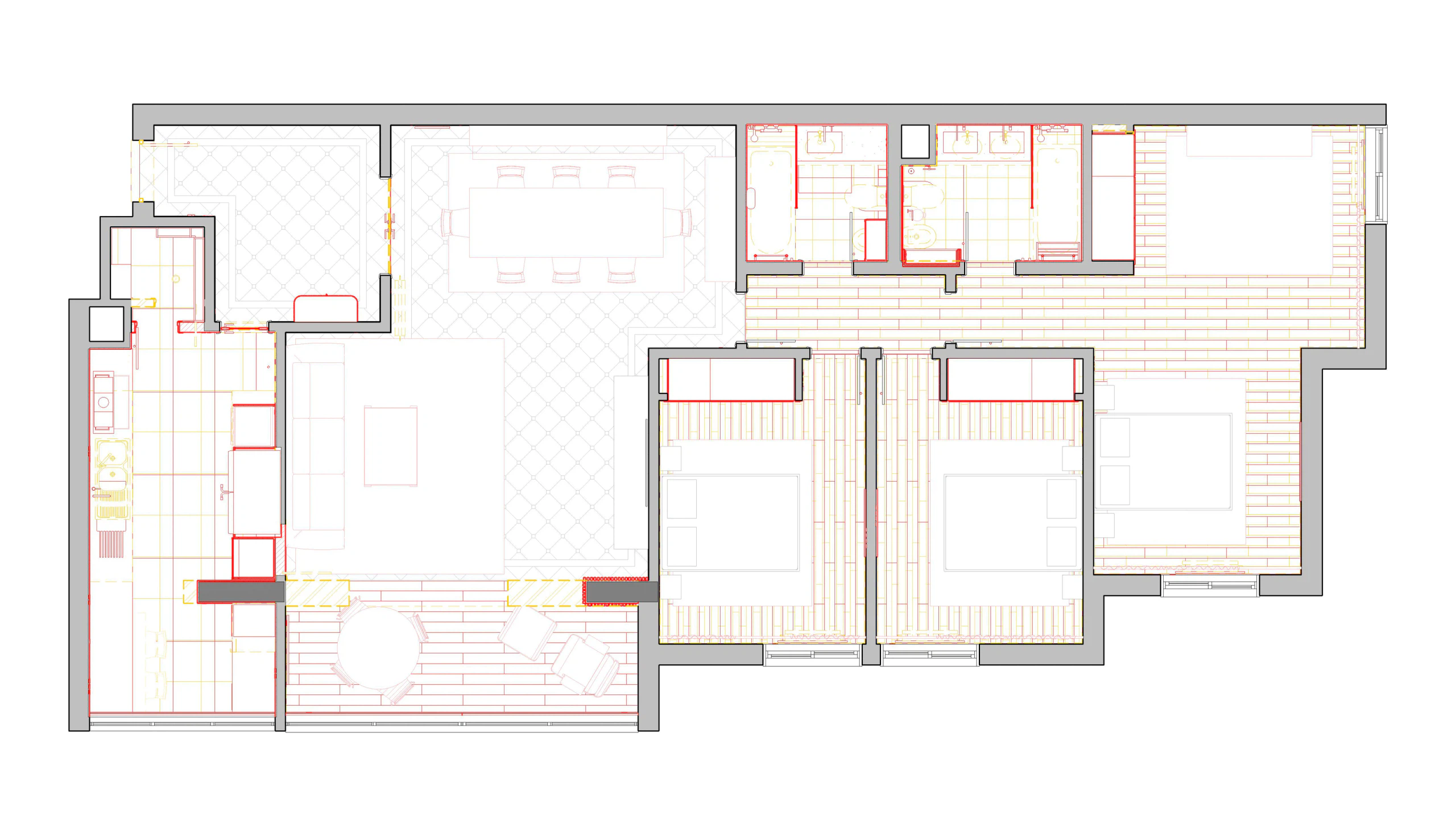 Plan 2 of the Apartment in Areeiro project